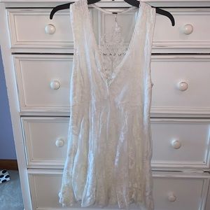 Free People white lace sundress